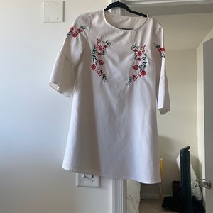 White embroidered dress